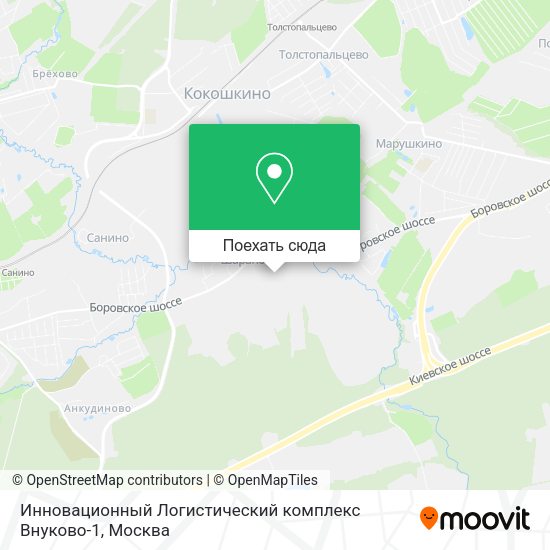 Карта Инновационный Логистический комплекс Внуково-1