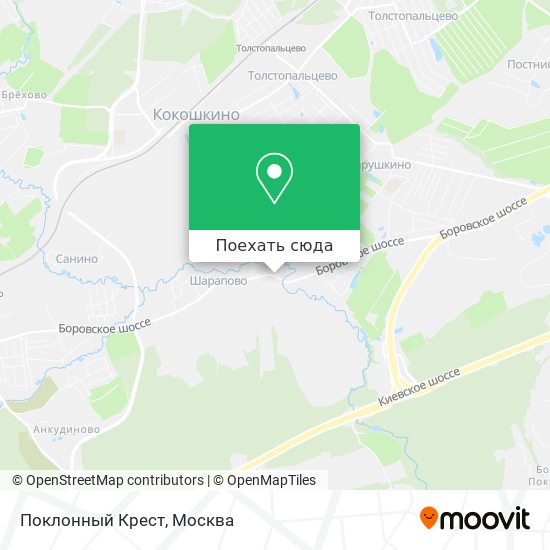 Карта Поклонный Крест
