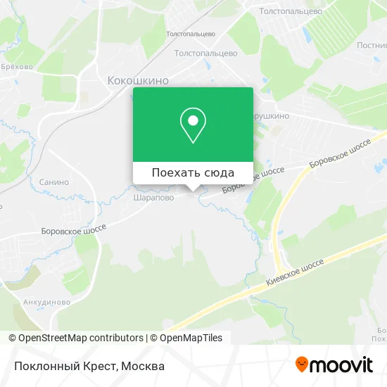 Карта Поклонный Крест