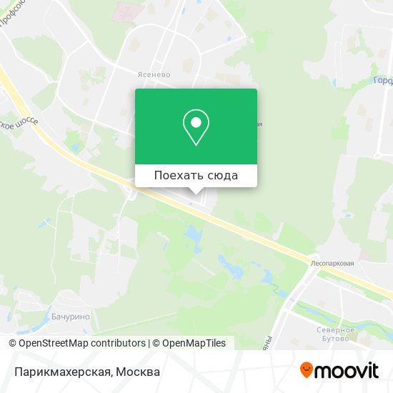 Карта Парикмахерская