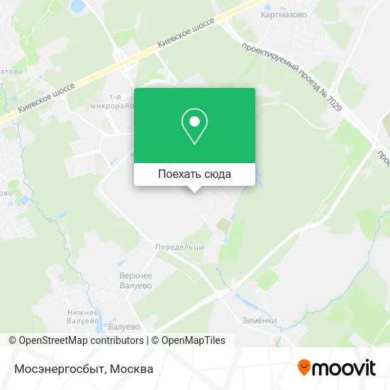 Карта Мосэнергосбыт