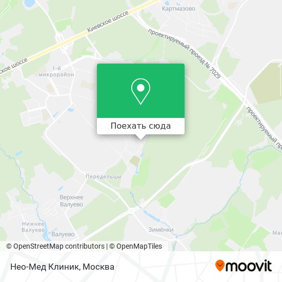 Карта Нео-Мед Клиник