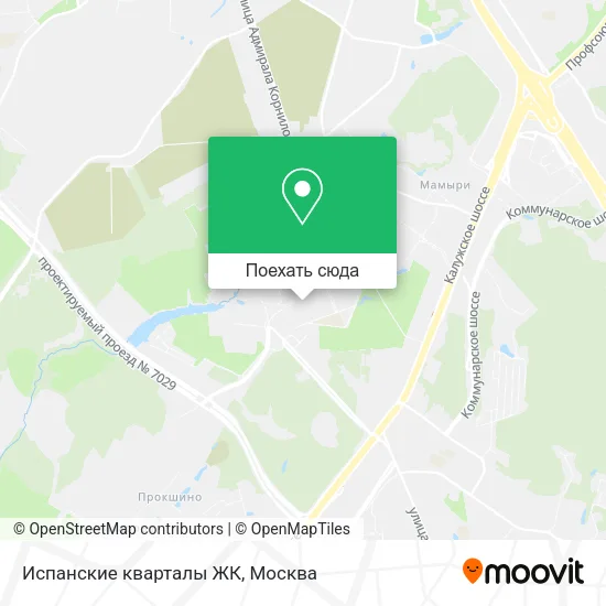 Карта Испанские кварталы ЖК