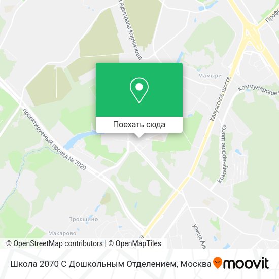 Карта Школа 2070 С Дошкольным Отделением