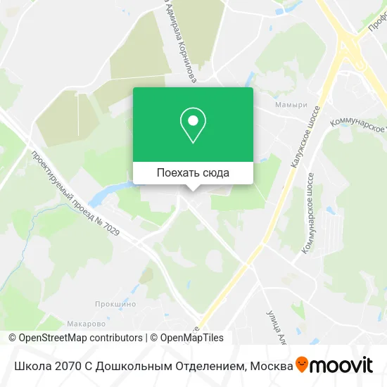 Карта Школа 2070 С Дошкольным Отделением