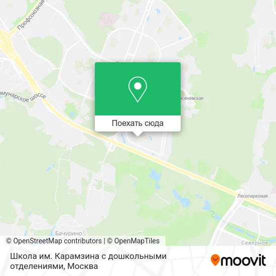 Карта Школа им. Карамзина с дошкольными отделениями
