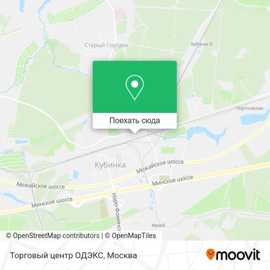 Карта Торговый центр ОДЭКС