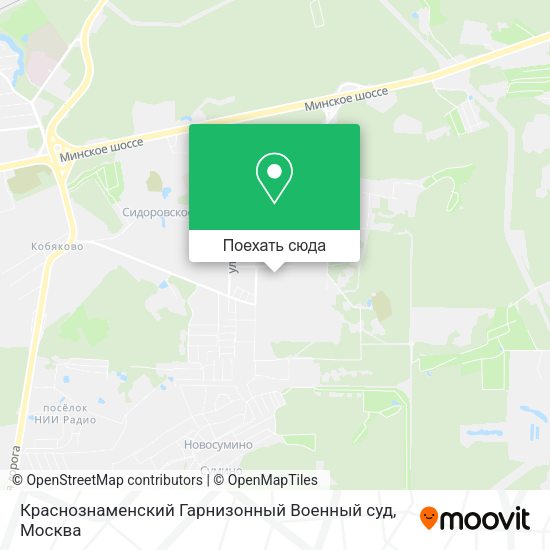 Карта Краснознаменский Гарнизонный Военный суд
