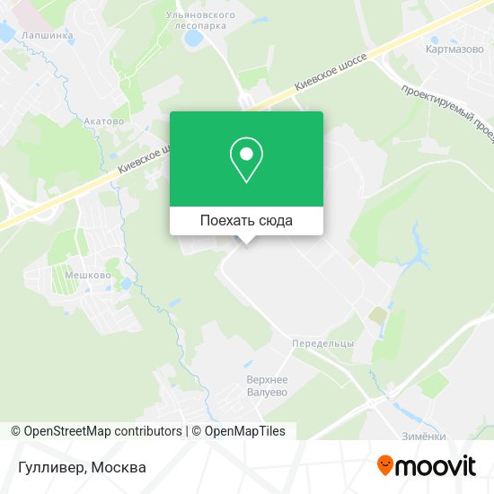 Карта Гулливер