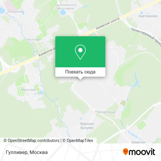Карта Гулливер
