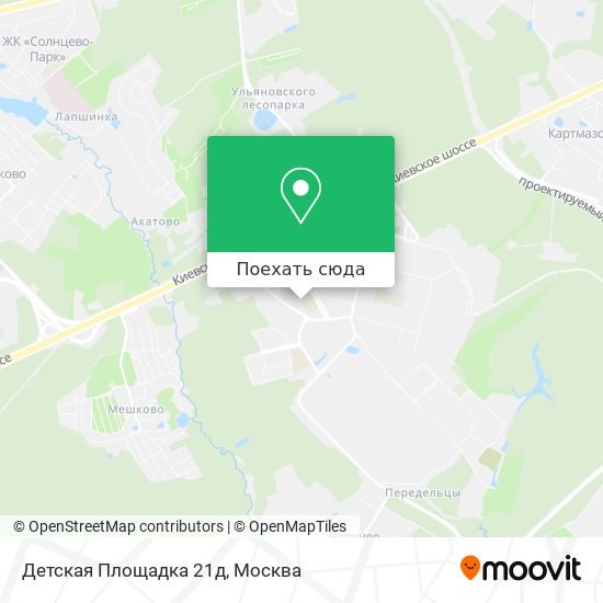 Карта Детская Площадка 21д