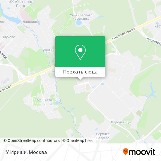 Карта У Ириши