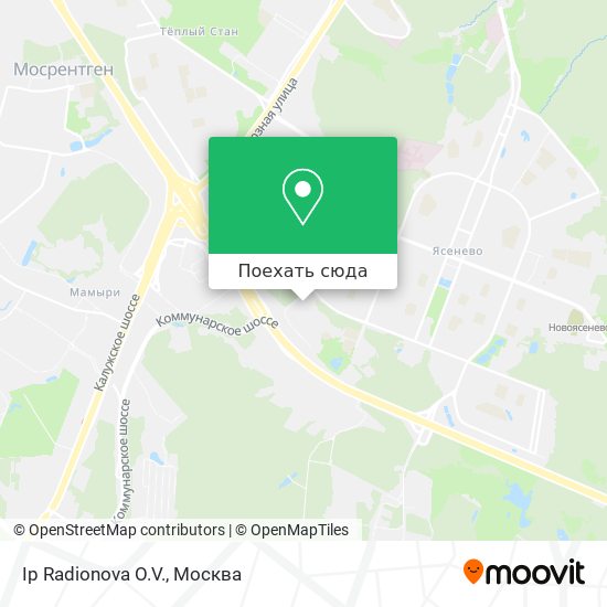 Карта Ip Radionova O.V.