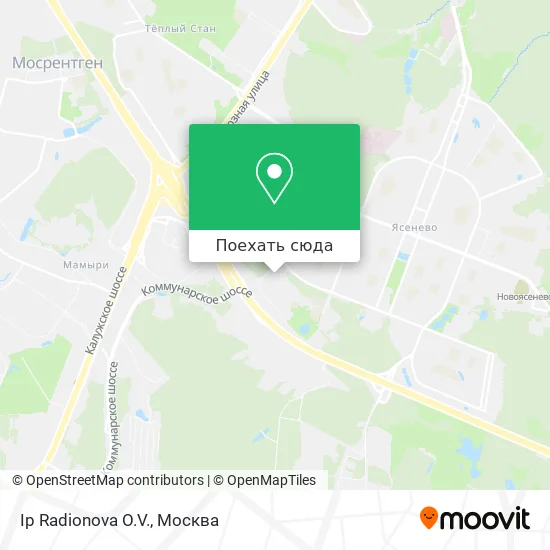 Карта Ip Radionova O.V.