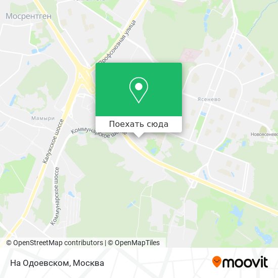 Карта На Одоевском
