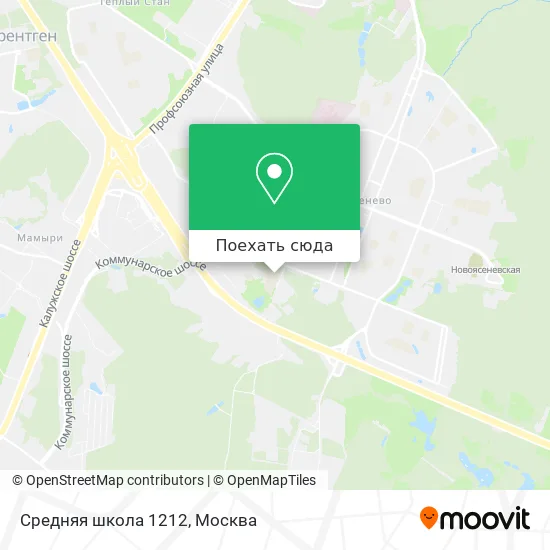 Карта Средняя школа 1212