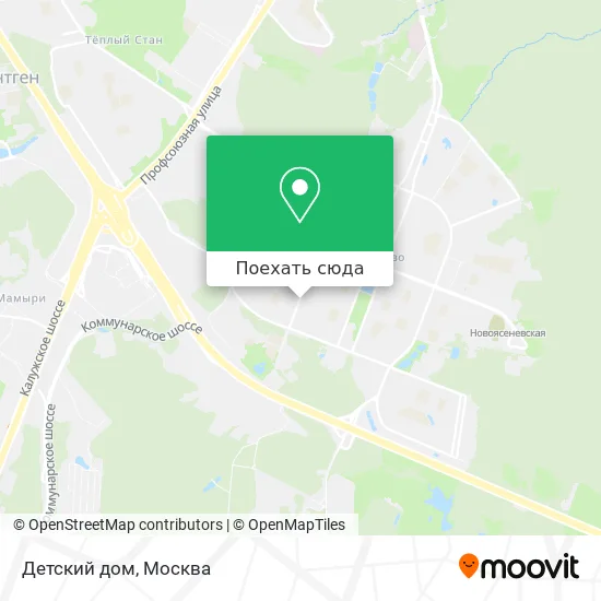 Карта Детский дом