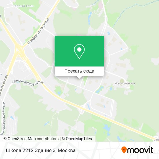 Карта Школа 2212 Здание 3