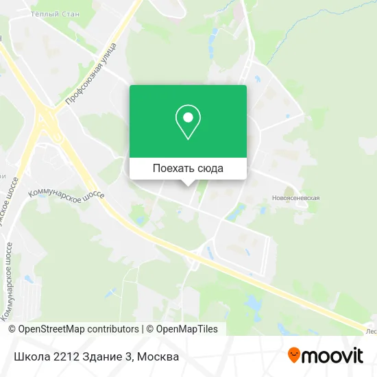 Карта Школа 2212 Здание 3
