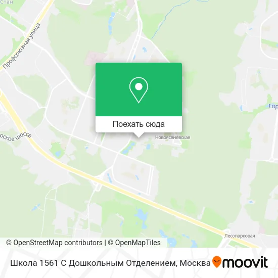 Карта Школа 1561 С Дошкольным Отделением