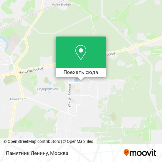 Карта Памятник Ленину