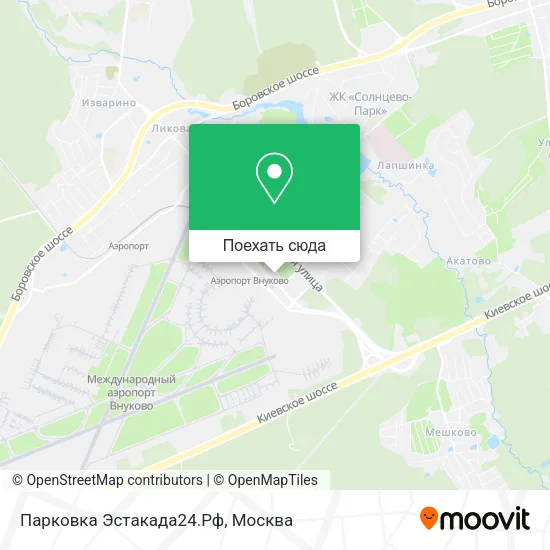 Карта Парковка Эстакада24.Рф