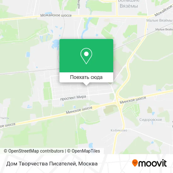 Карта Дом Творчества Писателей