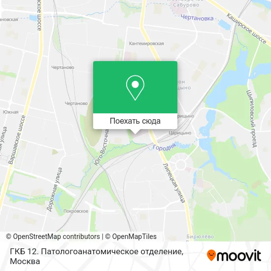 Карта ГКБ 12. Патологоанатомическое отделение