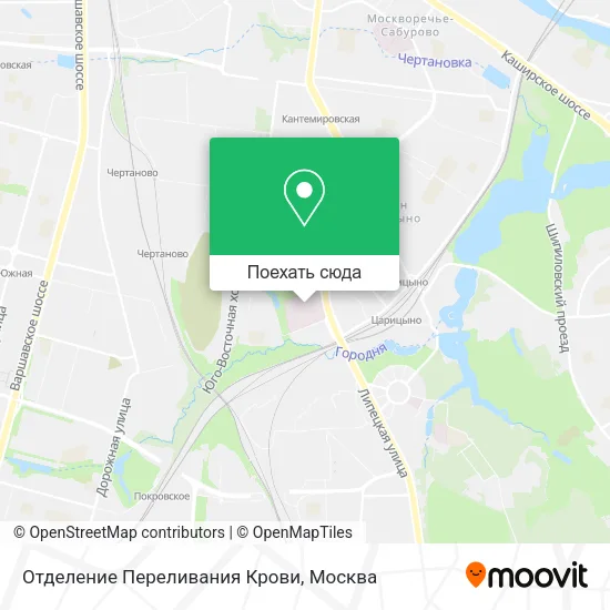 Карта Отделение Переливания Крови