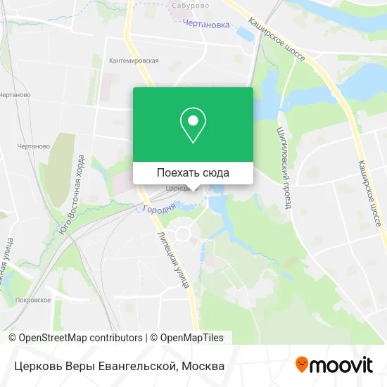 Карта Церковь Веры Евангельской