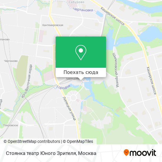 Карта Стоянка театр Юного Зрителя