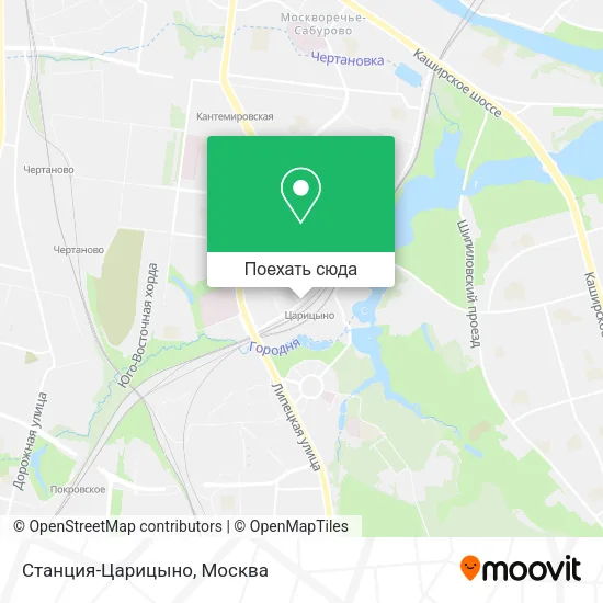 Карта Станция-Царицыно
