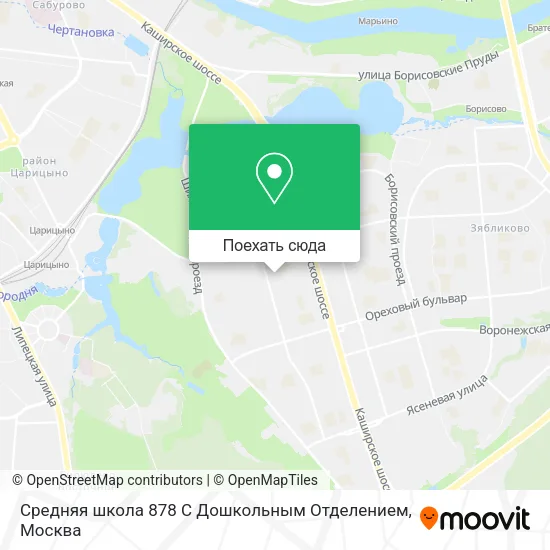Карта Средняя школа 878 С Дошкольным Отделением