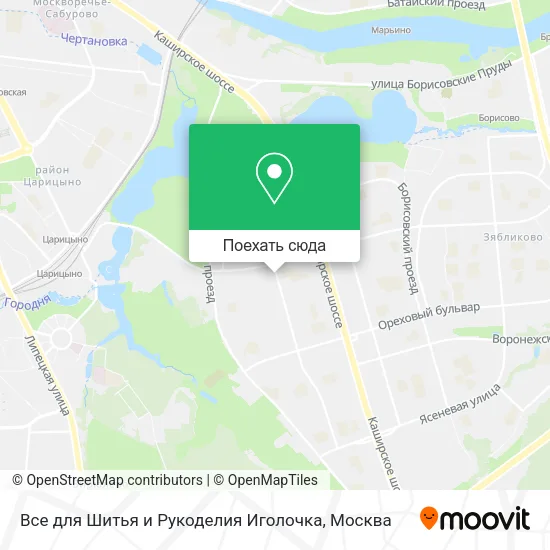 Карта Все для Шитья и Рукоделия Иголочка