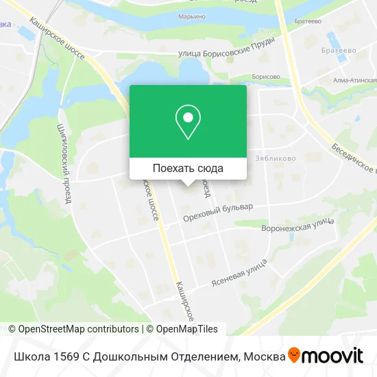 Карта Школа 1569 С Дошкольным Отделением