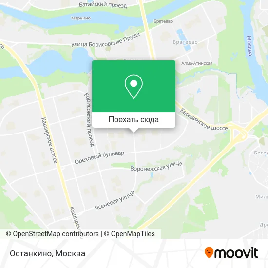 Карта Останкино