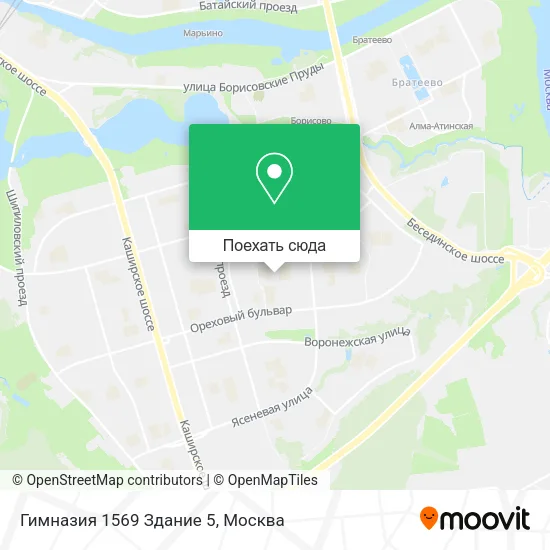 Карта Гимназия 1569 Здание 5