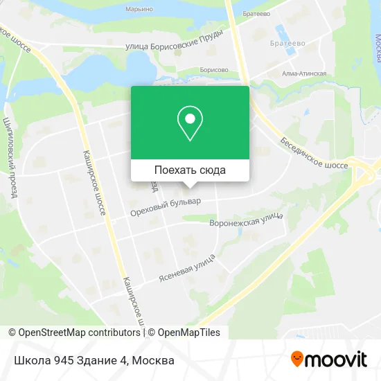 Карта Школа 945 Здание 4