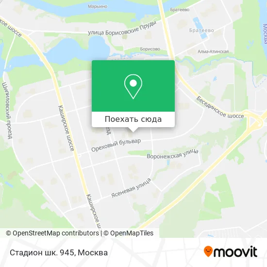 Карта Стадион шк. 945