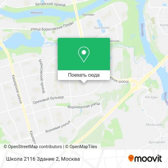 Карта Школа 2116 Здание 2