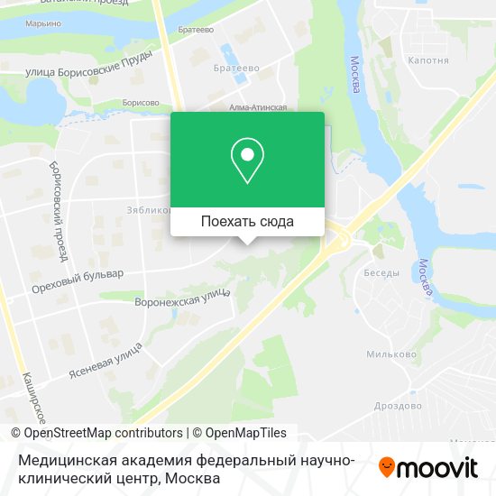 Карта Медицинская академия федеральный научно-клинический центр