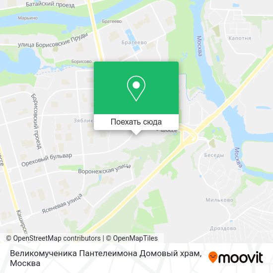 Карта Великомученика Пантелеимона Домовый храм