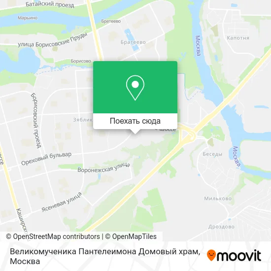Карта Великомученика Пантелеимона Домовый храм