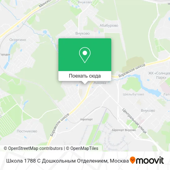 Карта Школа 1788 С Дошкольным Отделением
