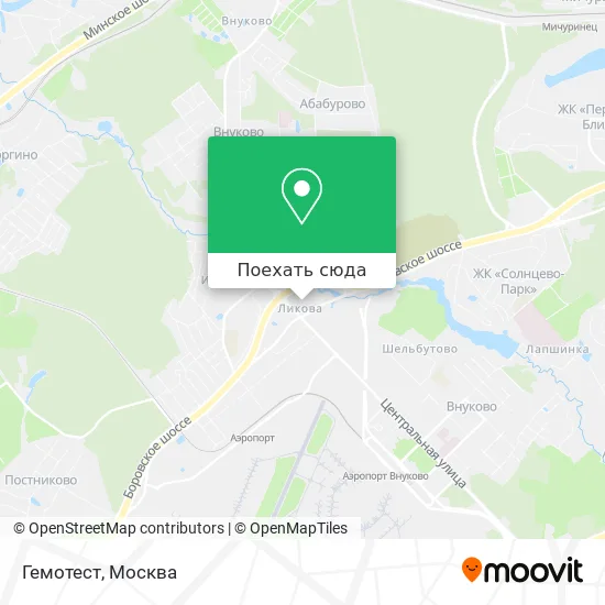 Карта Гемотест