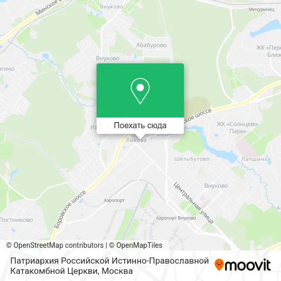 Карта Патриархия Российской Истинно-Православной Катакомбной Церкви
