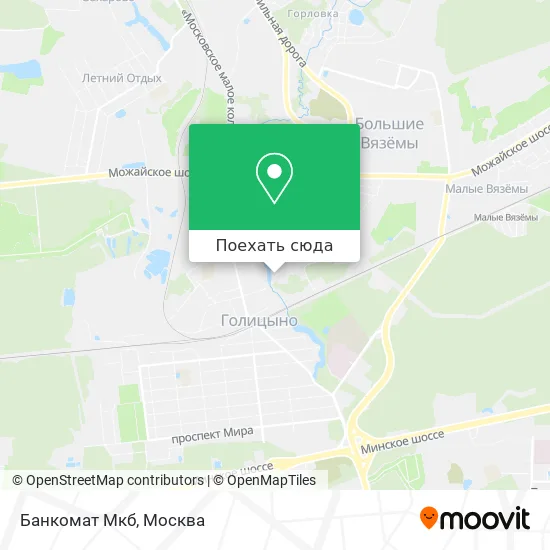 Карта Банкомат Мкб