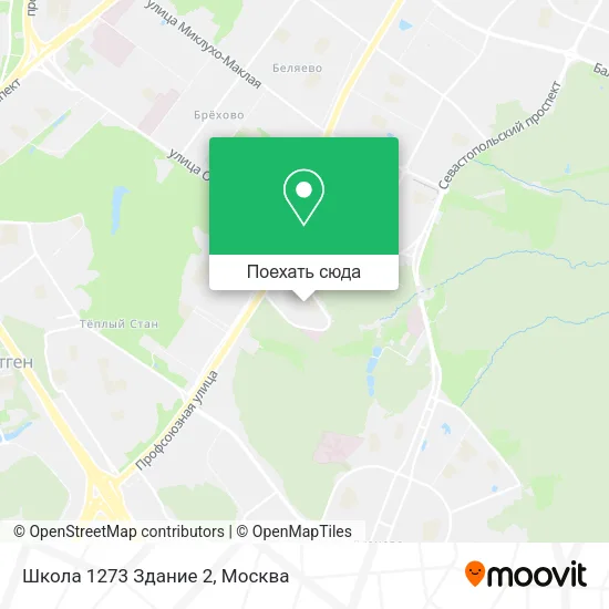 Карта Школа 1273 Здание 2