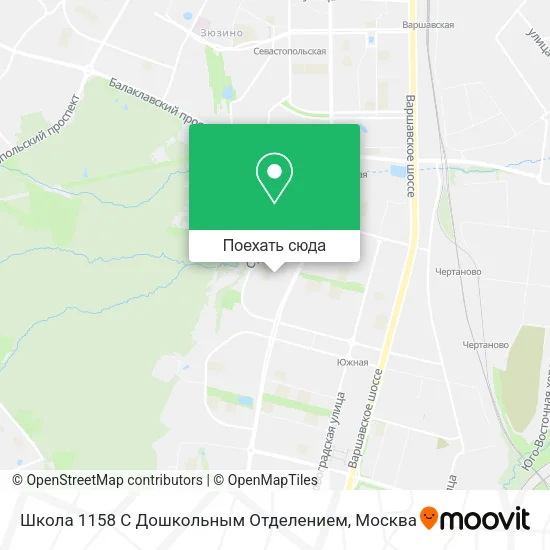 Карта Школа 1158 С Дошкольным Отделением