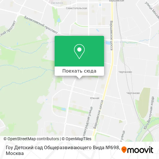 Карта Гоу Детский сад Общеразвивающего Вида №698